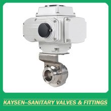 Sanitary Electric Butterfly Valves Clamp 3A/SMS/ISO/DS